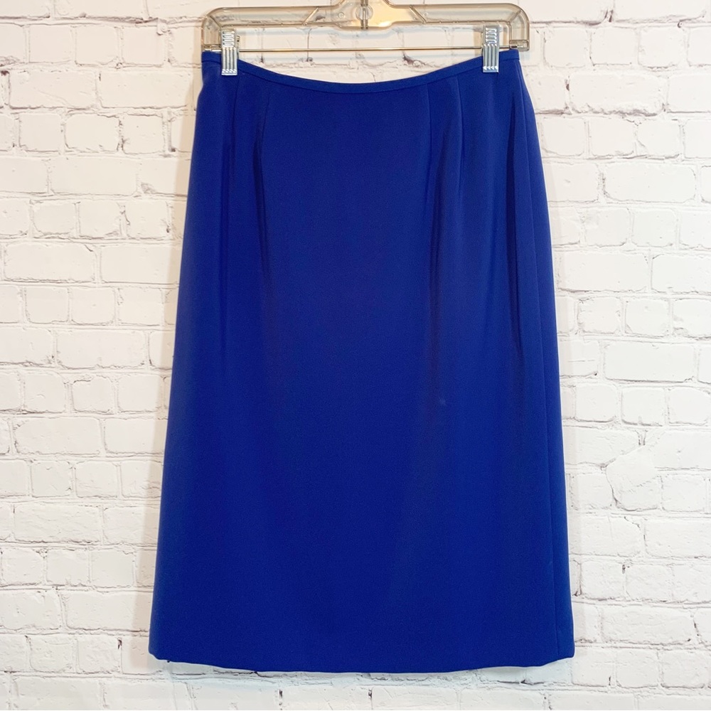 Kasper Navy Blue long pencil skirt size 8P